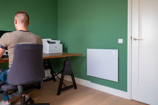 Eurom infrarood paneel wit vrijstaand 400watt kantoor